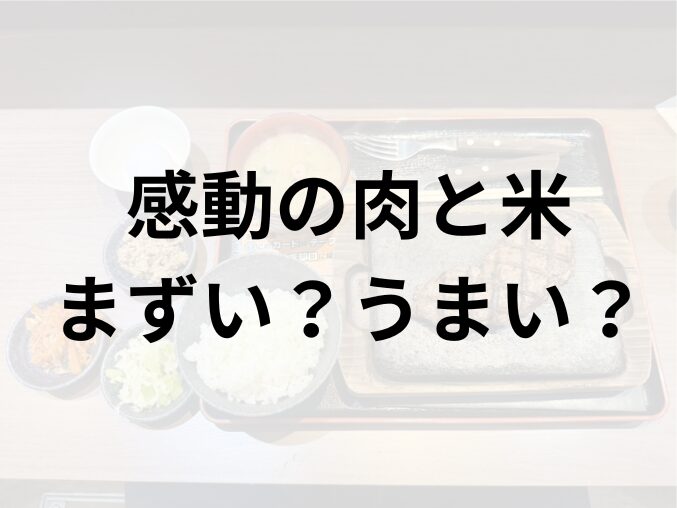 感動の肉と米アイキャッチ画像